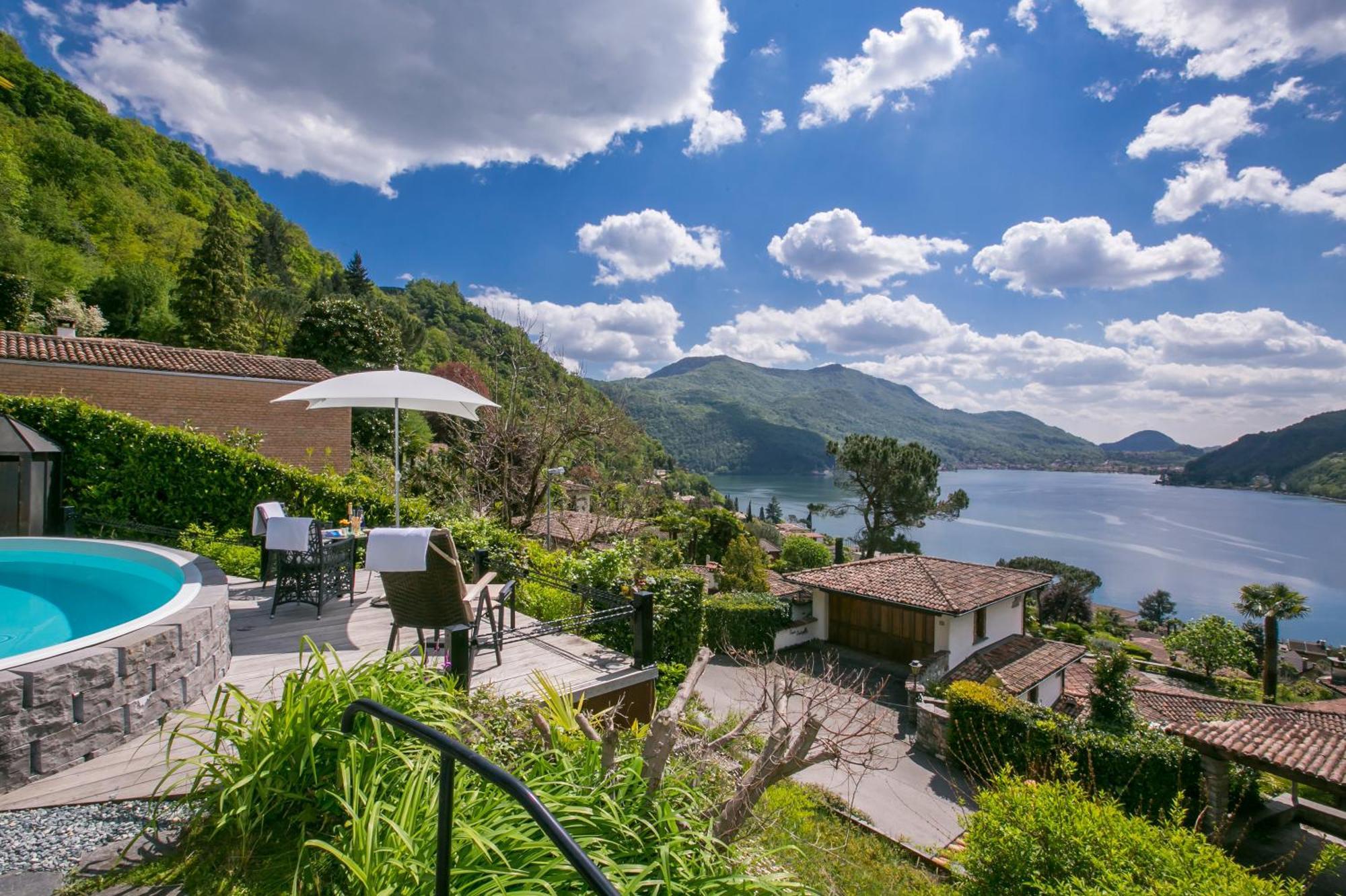 Morcote Magic View - Happy Rentals ภายนอก รูปภาพ
