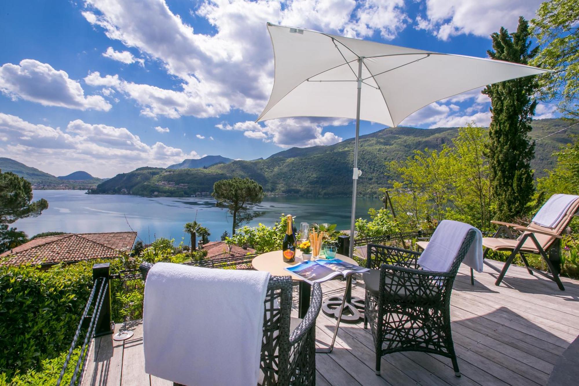 Morcote Magic View - Happy Rentals ภายนอก รูปภาพ