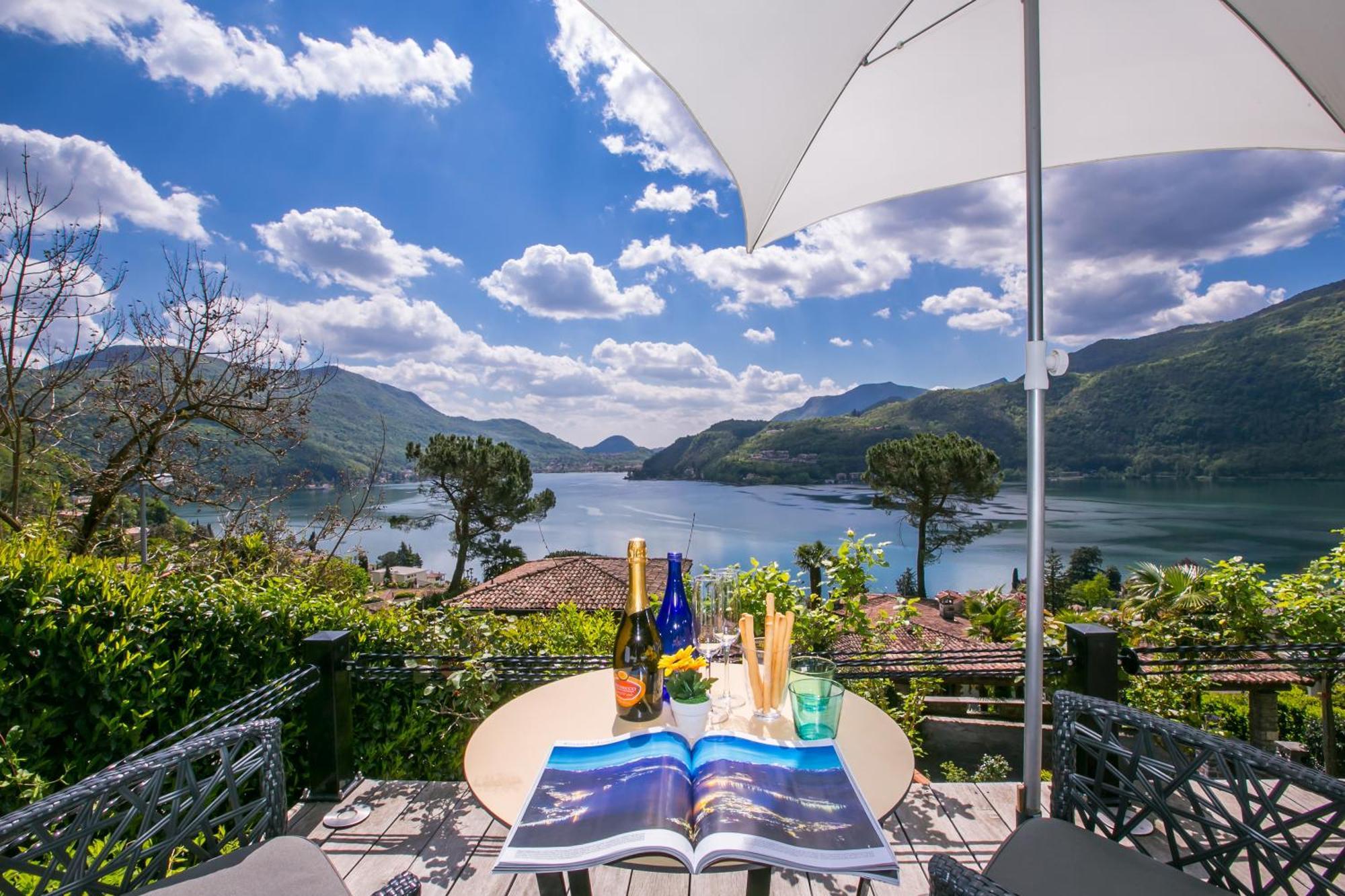 Morcote Magic View - Happy Rentals ภายนอก รูปภาพ